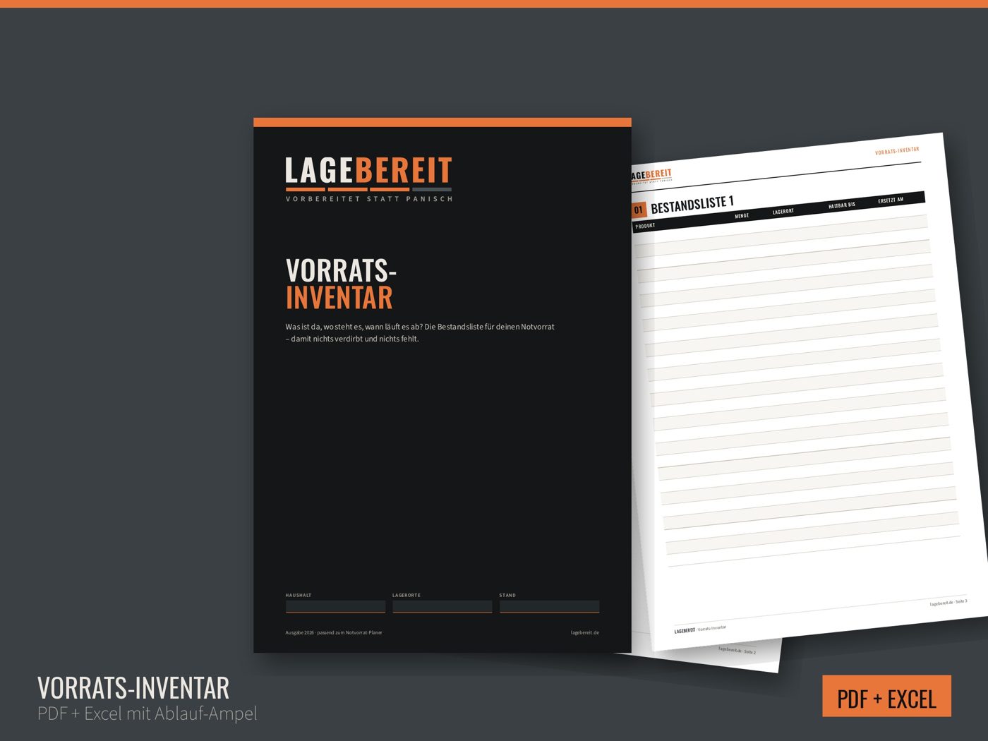 Vorschau: LAGEBEREIT Vorrats-Inventar