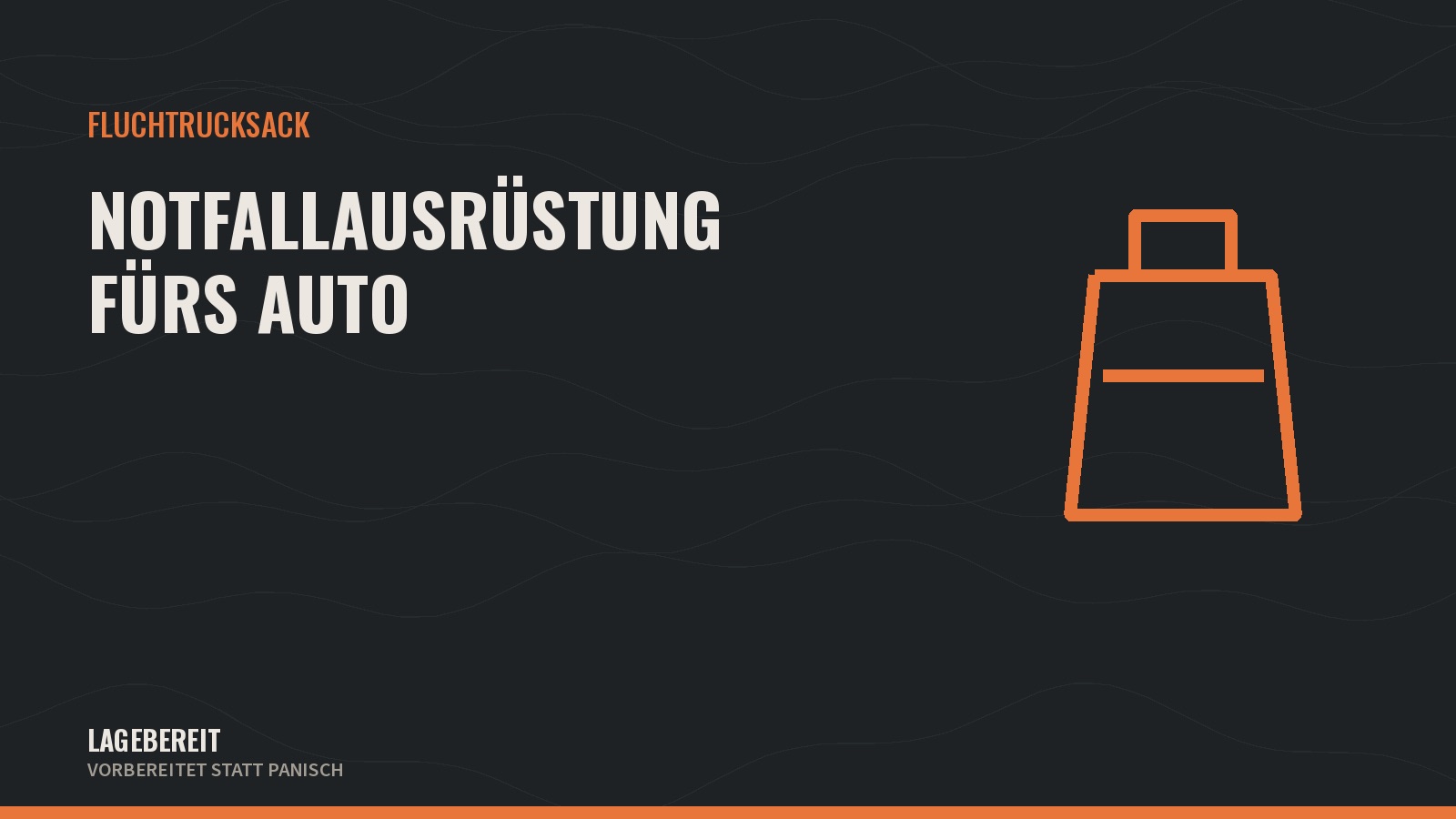 Titelgrafik: Notfallausrüstung fürs Auto